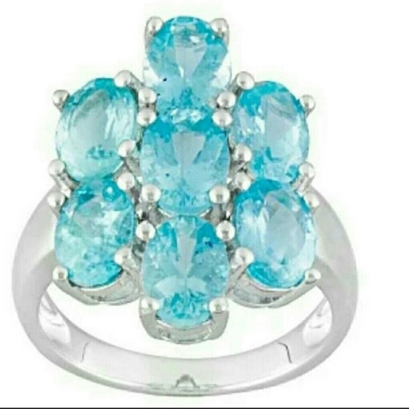 Blue gemstone ring - Picture 2 of 8